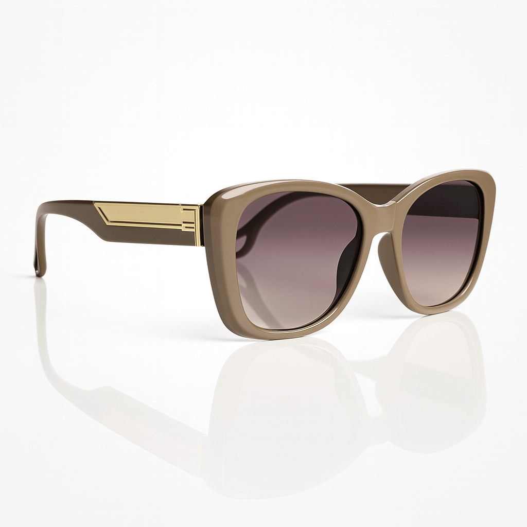 Luxury Oversized Gradient Sunglasses – Elegant Brown Edition