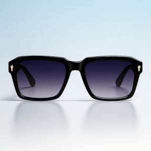 Premium Black Square Shape Sunglasses