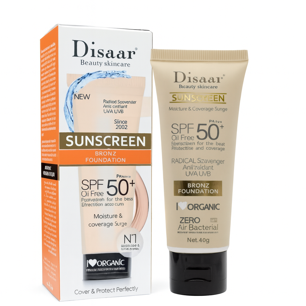 Disaar Sunscreen Bronz Foundation SPF 50+ — Sun Protection with Perfect Coverage
