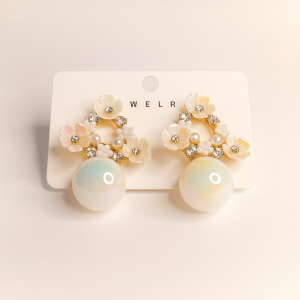 Luxury Floral & Pearl Design Earrings for Women – Premium Quality
