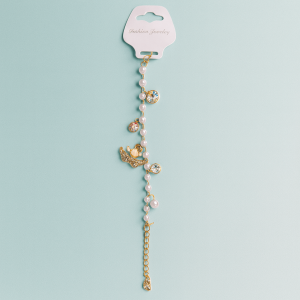 Golden Pearl Charm Bracelet – Stylish & Elegant Jewelry for Women