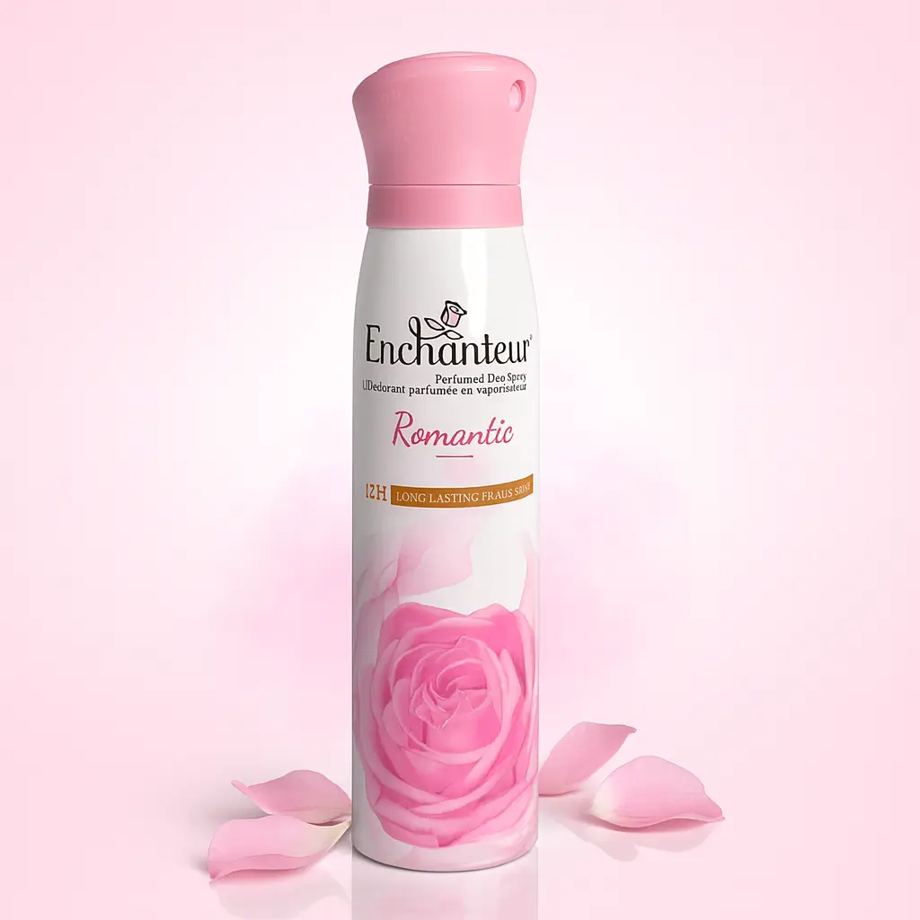 Enchanteur Romantic Perfumed Deo Spray – 12H Freshness Body Spray for Women