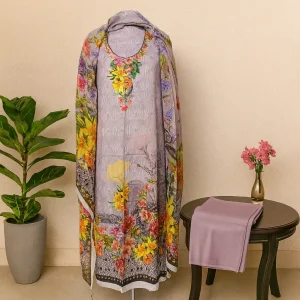 Stylish Floral Printed Three Piece – Premium & Comfortable Look