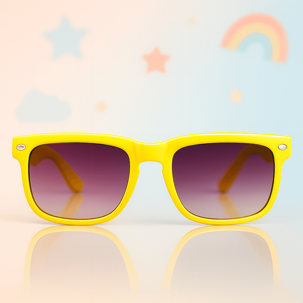 Kids-Friendly Unisex Yellow Sunglasses