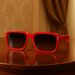 Stylish & Premium Red Square-Frame Sunglasses for Kids