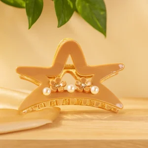 Stylish Hair Clip for Women | Elegant Hair Accessory with Pearl & Flower Design